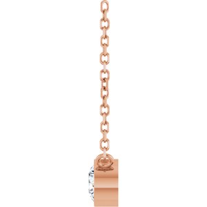 1/5 Ct Natural Diamond Solitaire Necklace