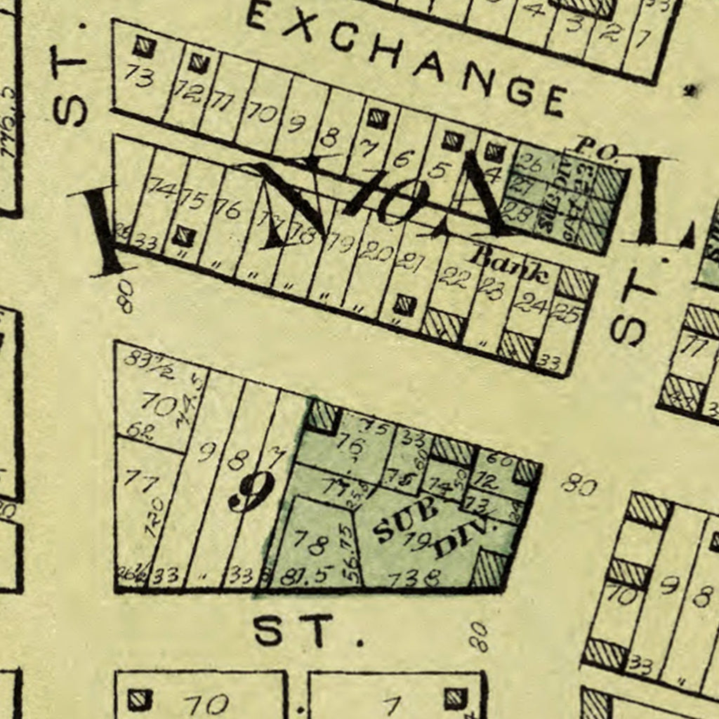 Vintage Map of Atkinson, Illinois 1893