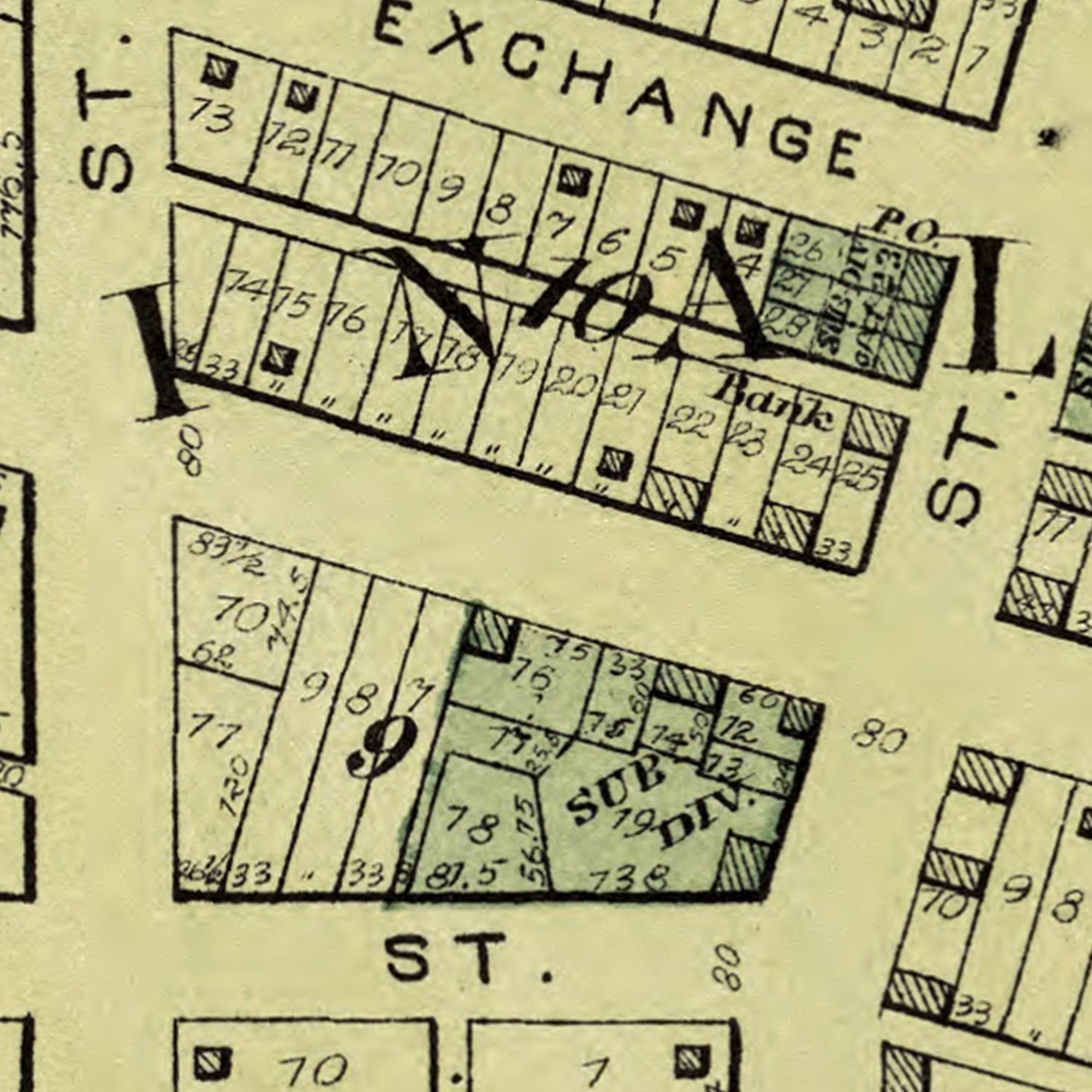 Vintage Map of Atkinson, Illinois 1893