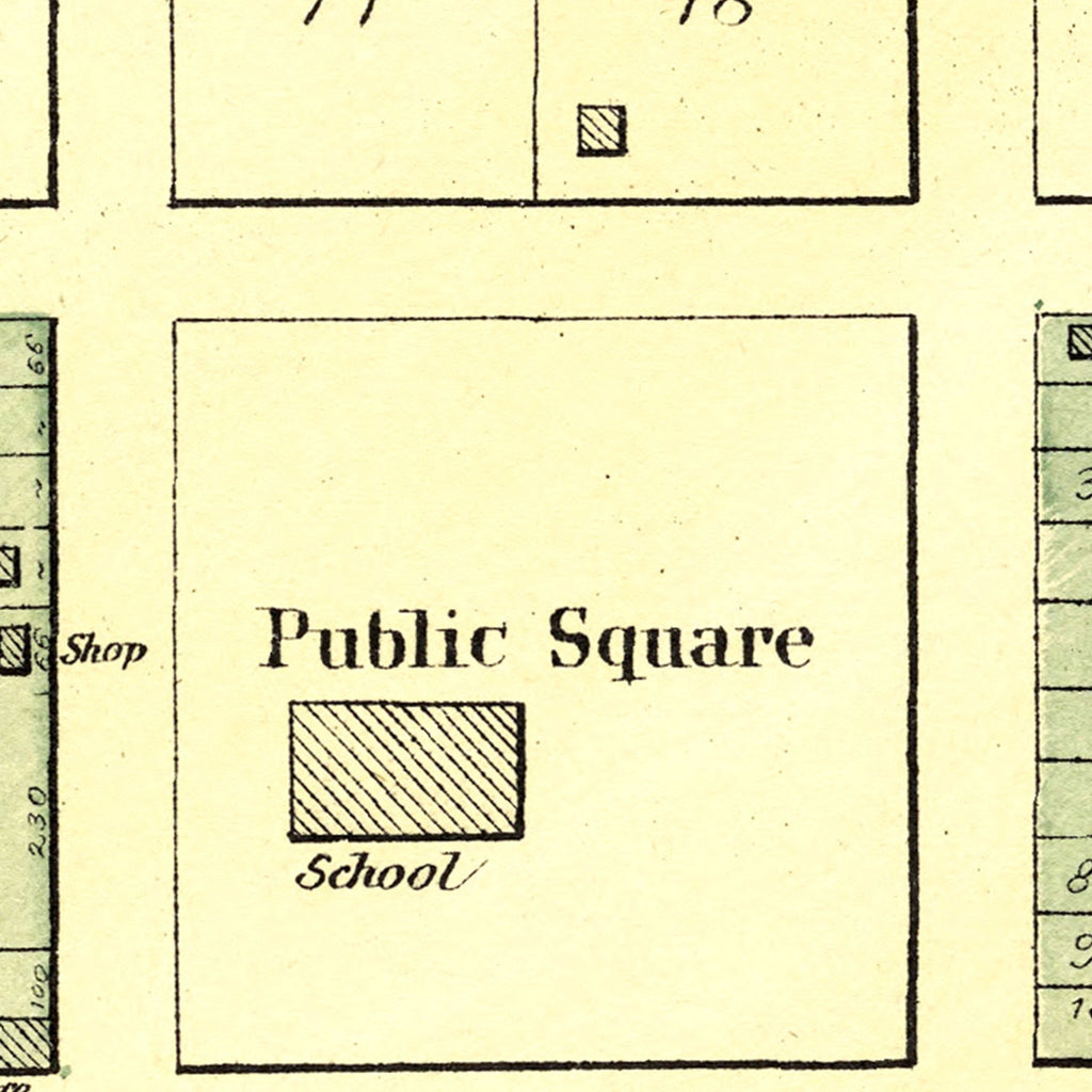 Vintage Map of Andover, Illinois 1893