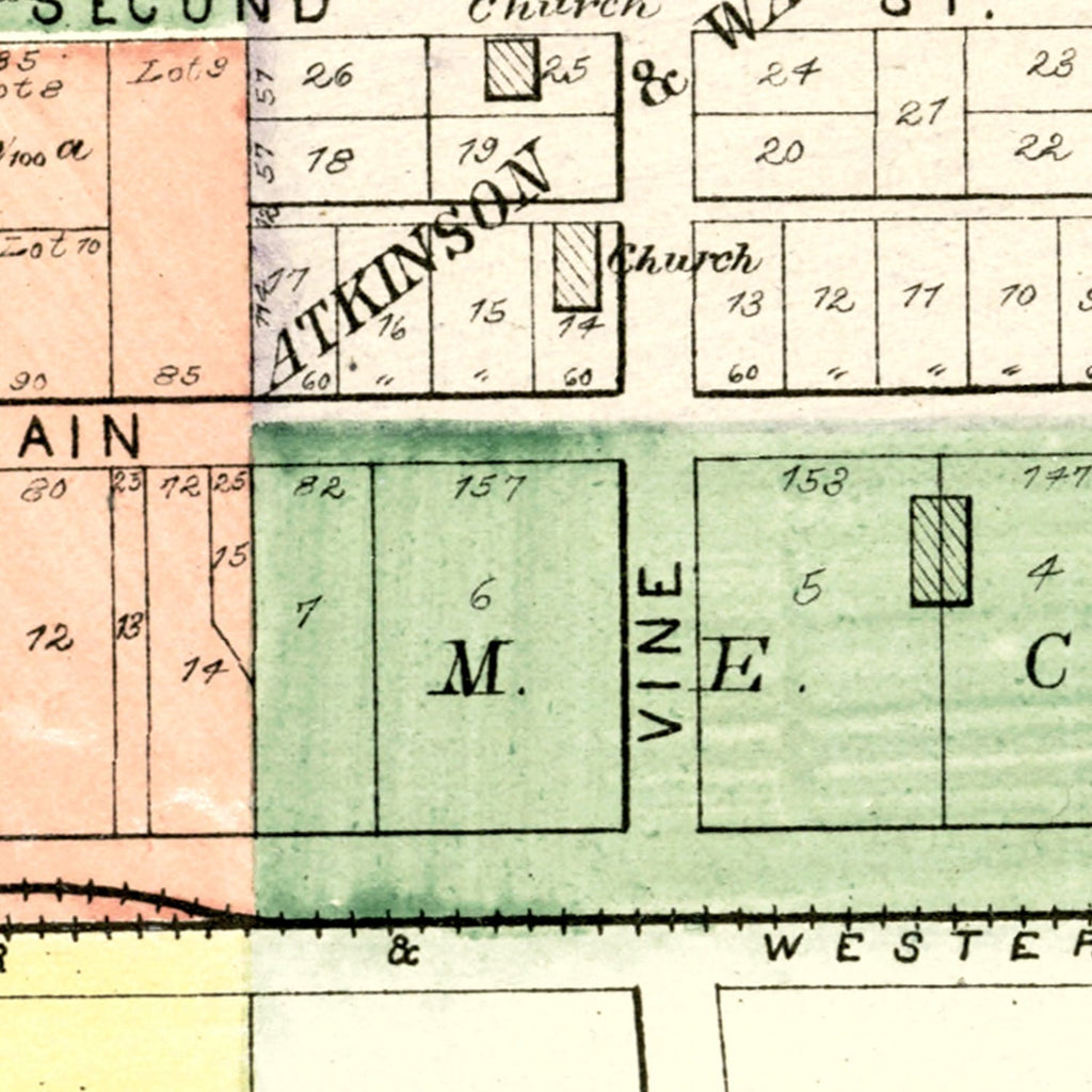Vintage Map of Camargo, Illinois 1893