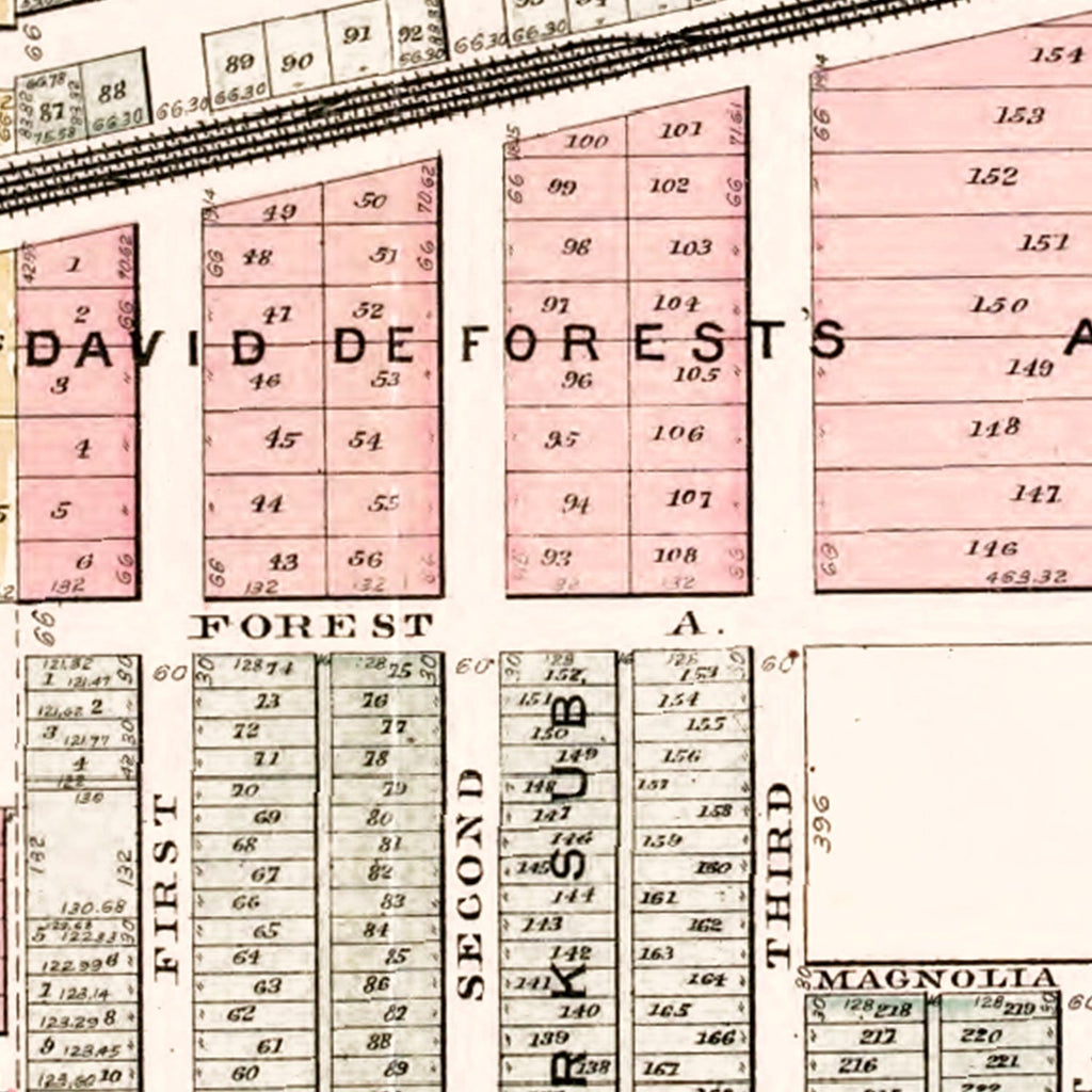 Vintage Map of Wayne, Michigan 1893