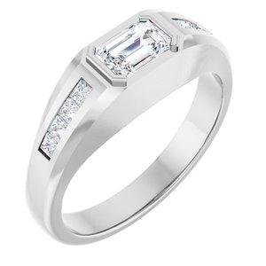 14K White Gold 9/10 CTW Lab-Grown Diamond Band