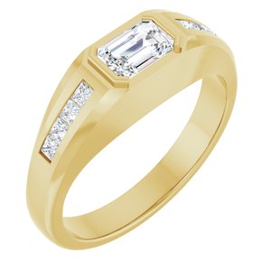 14K Yellow Gold 9/10 CTW Lab-Grown Diamond Band