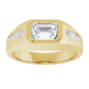 14K Yellow 1 5/8 CTW Lab-Grown Diamond Band