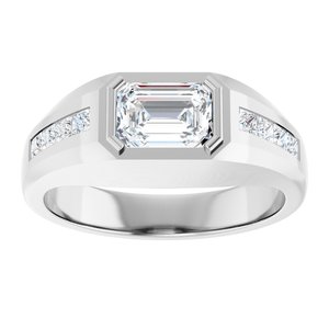 Platinum 1 5/8 CTW Lab-Grown Diamond Band