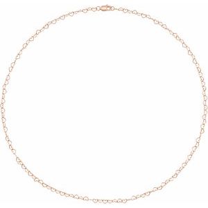 3.2 mm Heart Chain