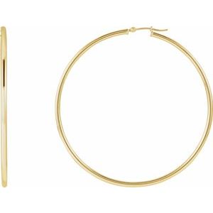 Tube Hoop Earrings