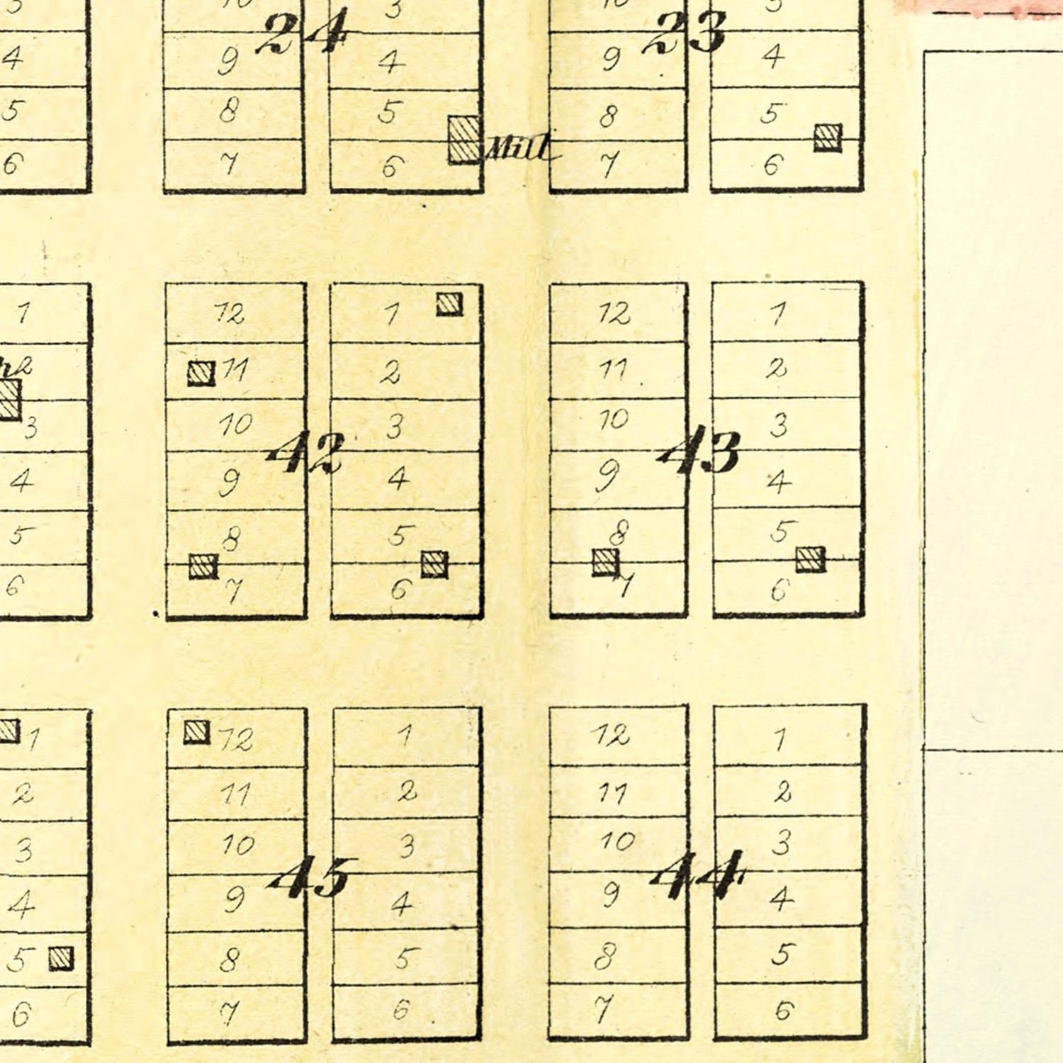 Vintage Map of Metamora, Illinois 1893
