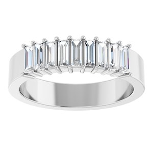 14K White 1/2 CTW Natural Diamond Anniversary Band