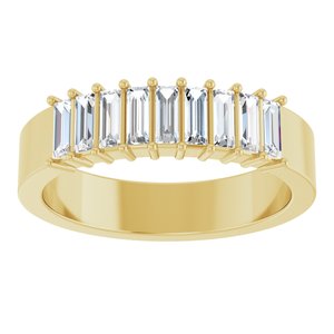 14K Yellow 1/2 CTW Natural Diamond Anniversary Band