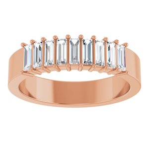 14K Rose 1/2 CTW Natural Diamond Anniversary Band