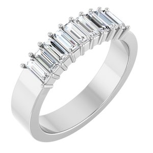 14K White 1/2 CTW Natural Diamond Anniversary Band