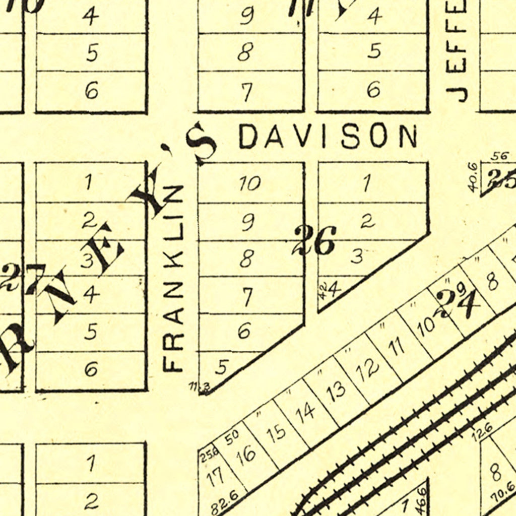Vintage Map of Roanoke, Illinois 1893