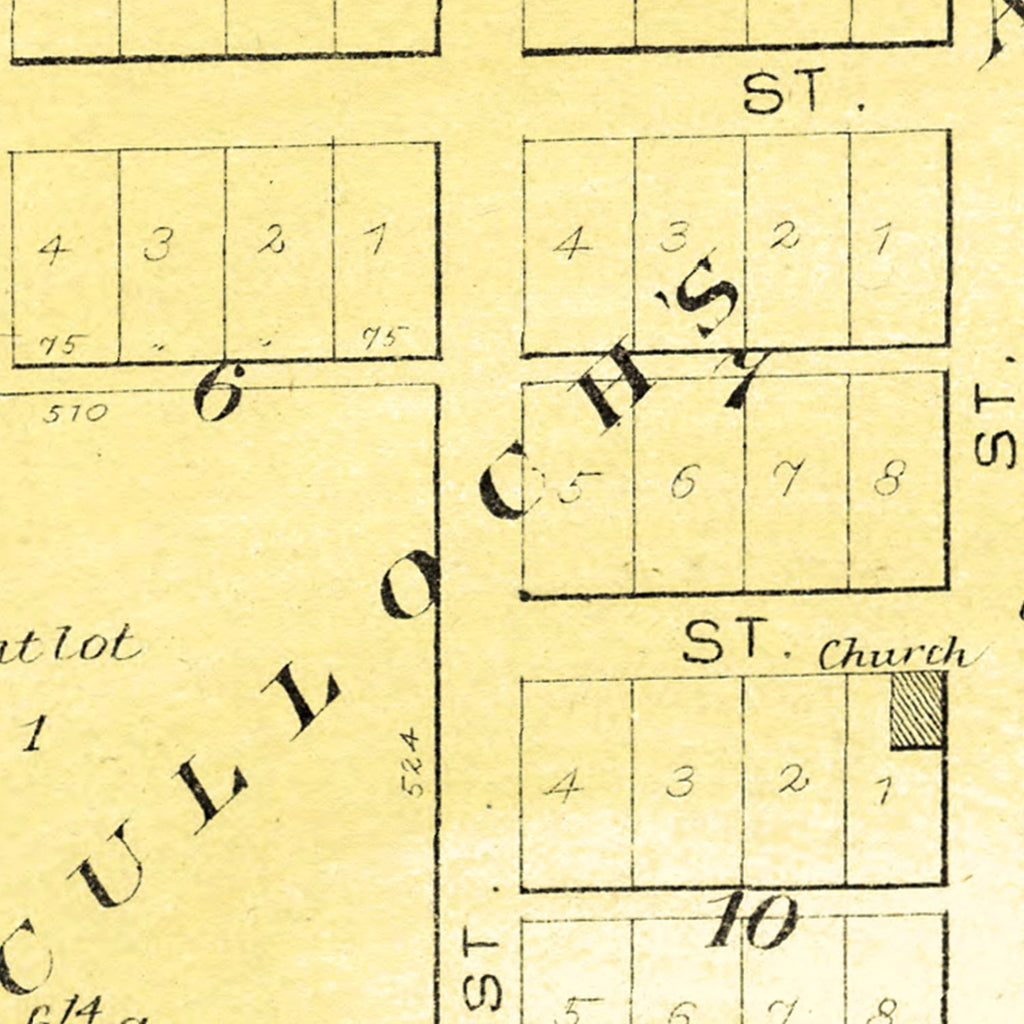 Vintage Map of Washburn, Illinois 1893
