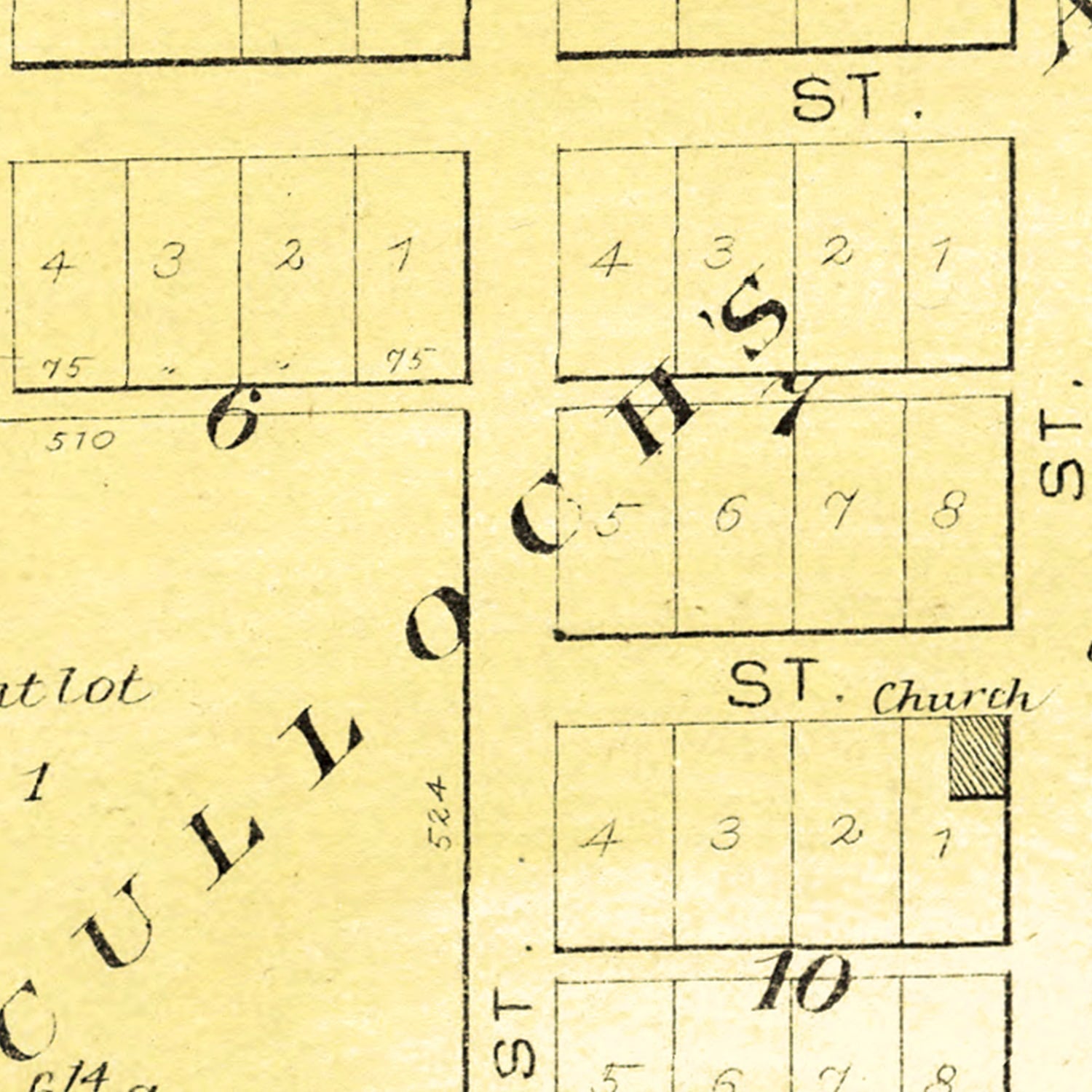 Vintage Map of Washburn, Illinois 1893