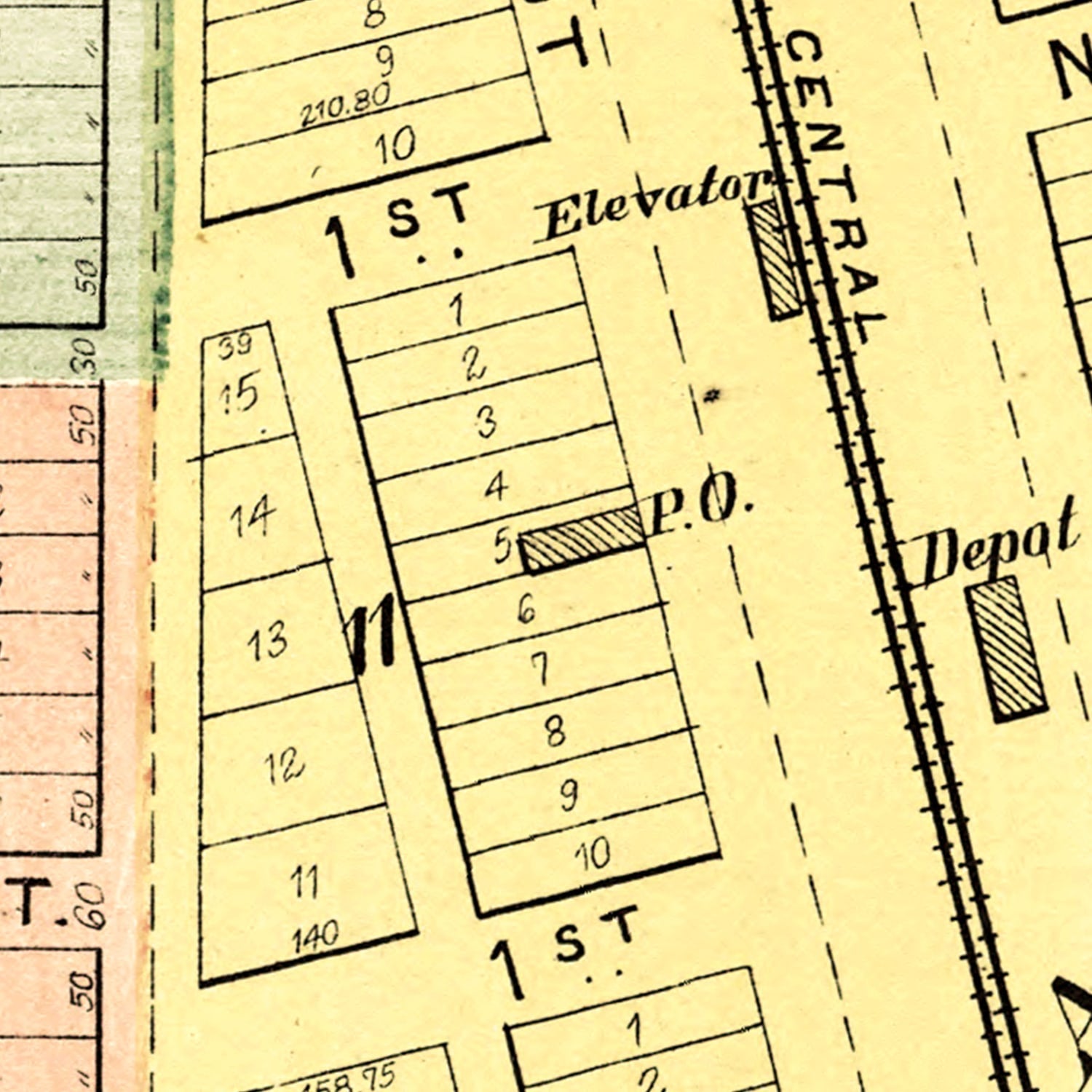 Vintage Map of Kappa, Illinois 1893