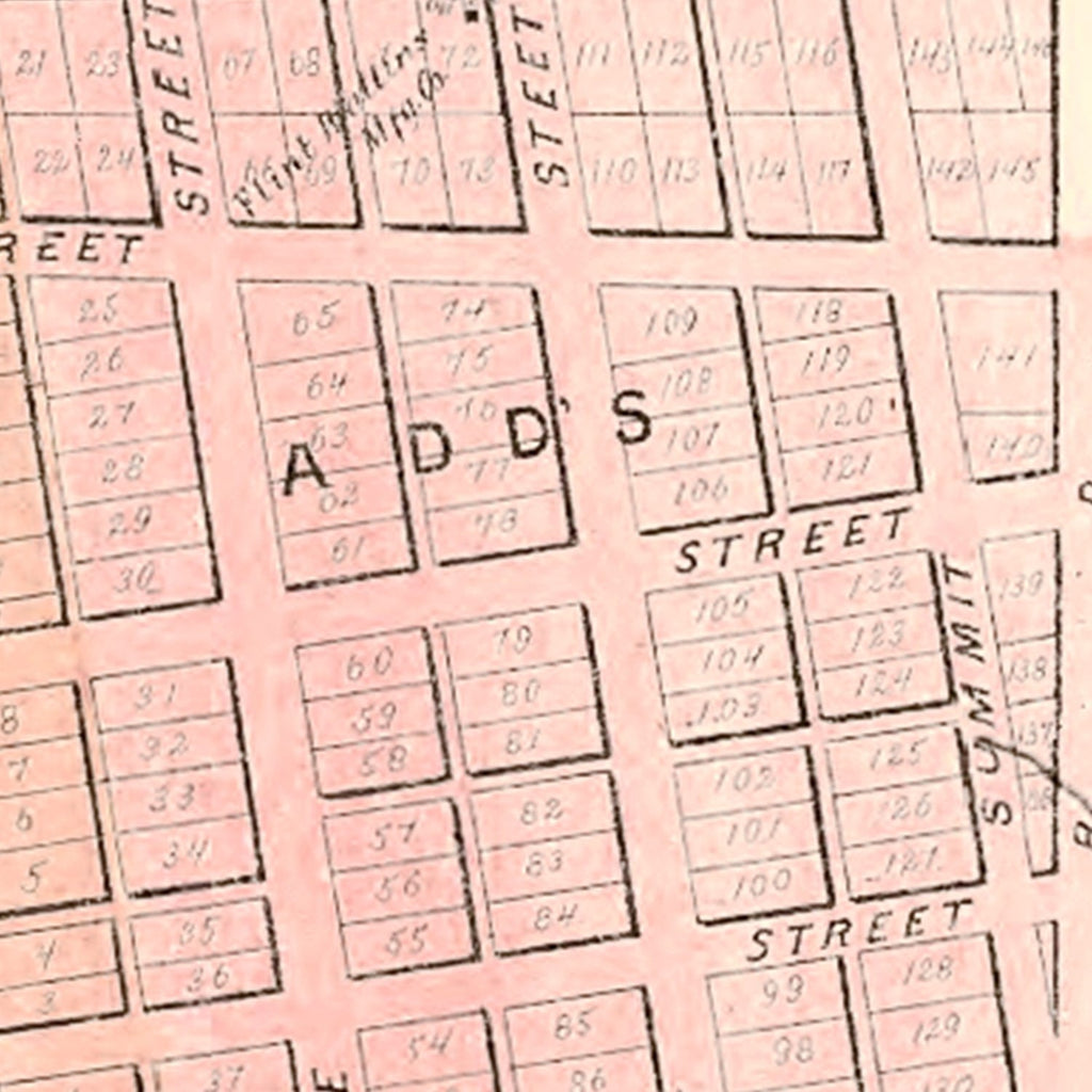 Vintage Map of Kendallville, Indiana 1893