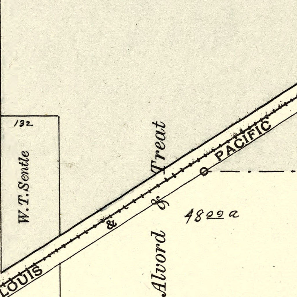 Vintage Map of Alvordton, Ohio 1894