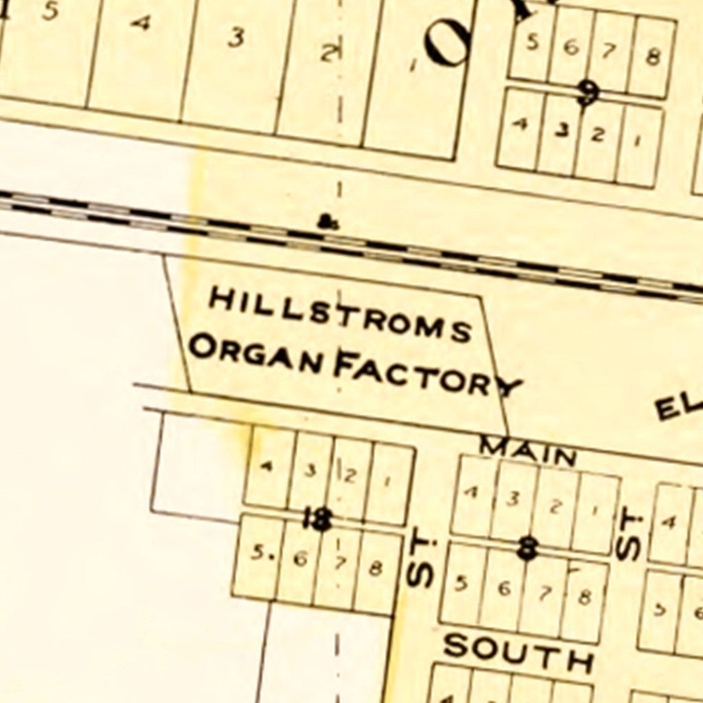 Vintage Map of Chesterton, Indiana 1895