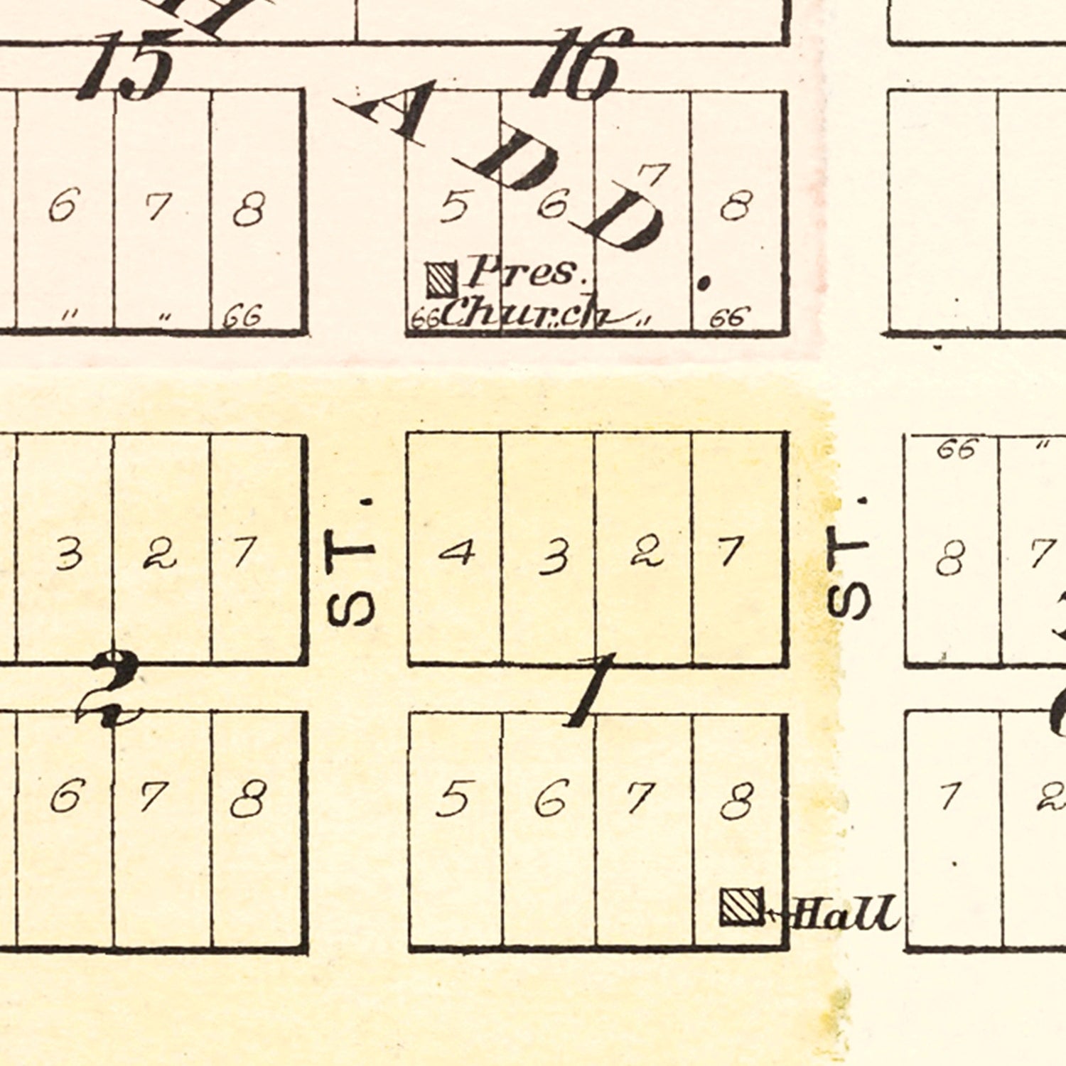 Vintage Map of Perry, Illinois 1895