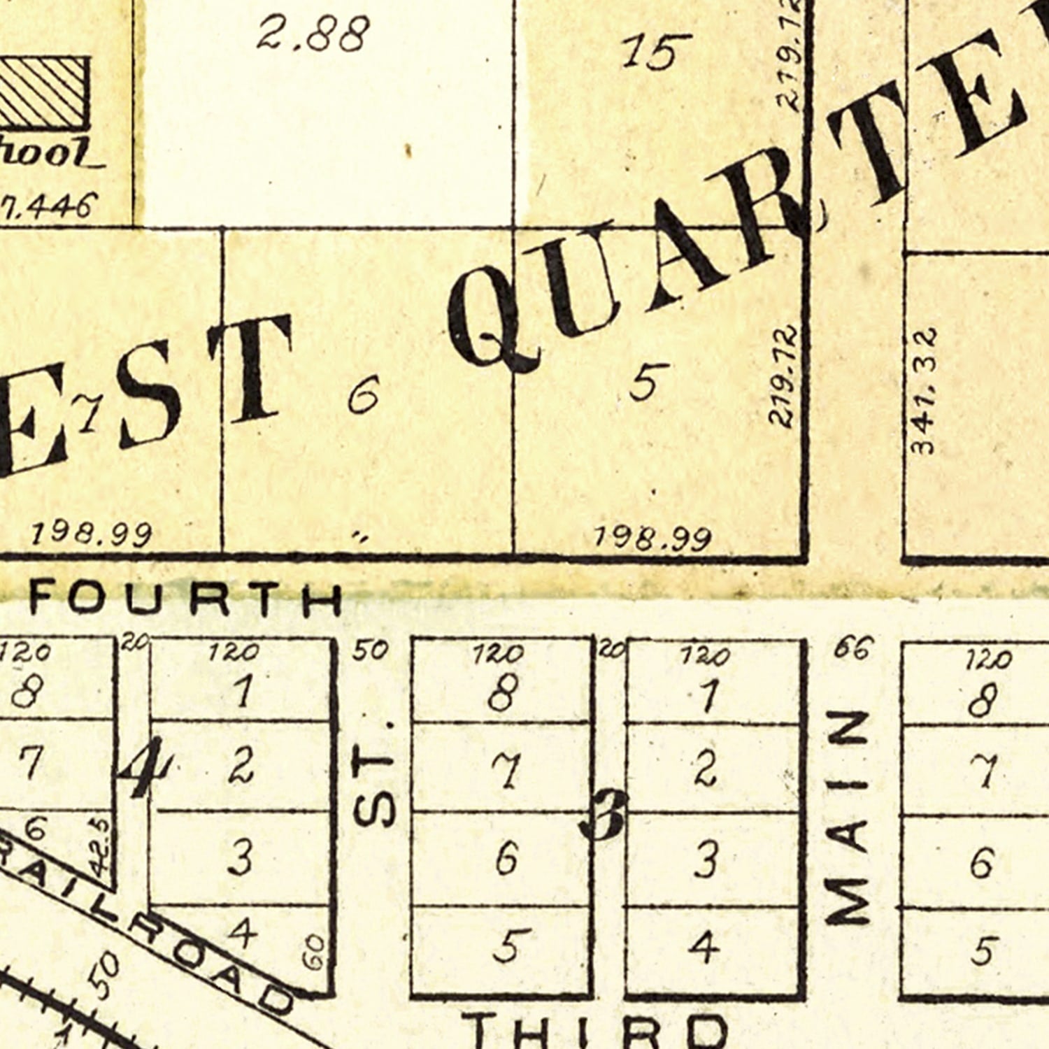 Vintage Map of Baylis, Illinois 1895