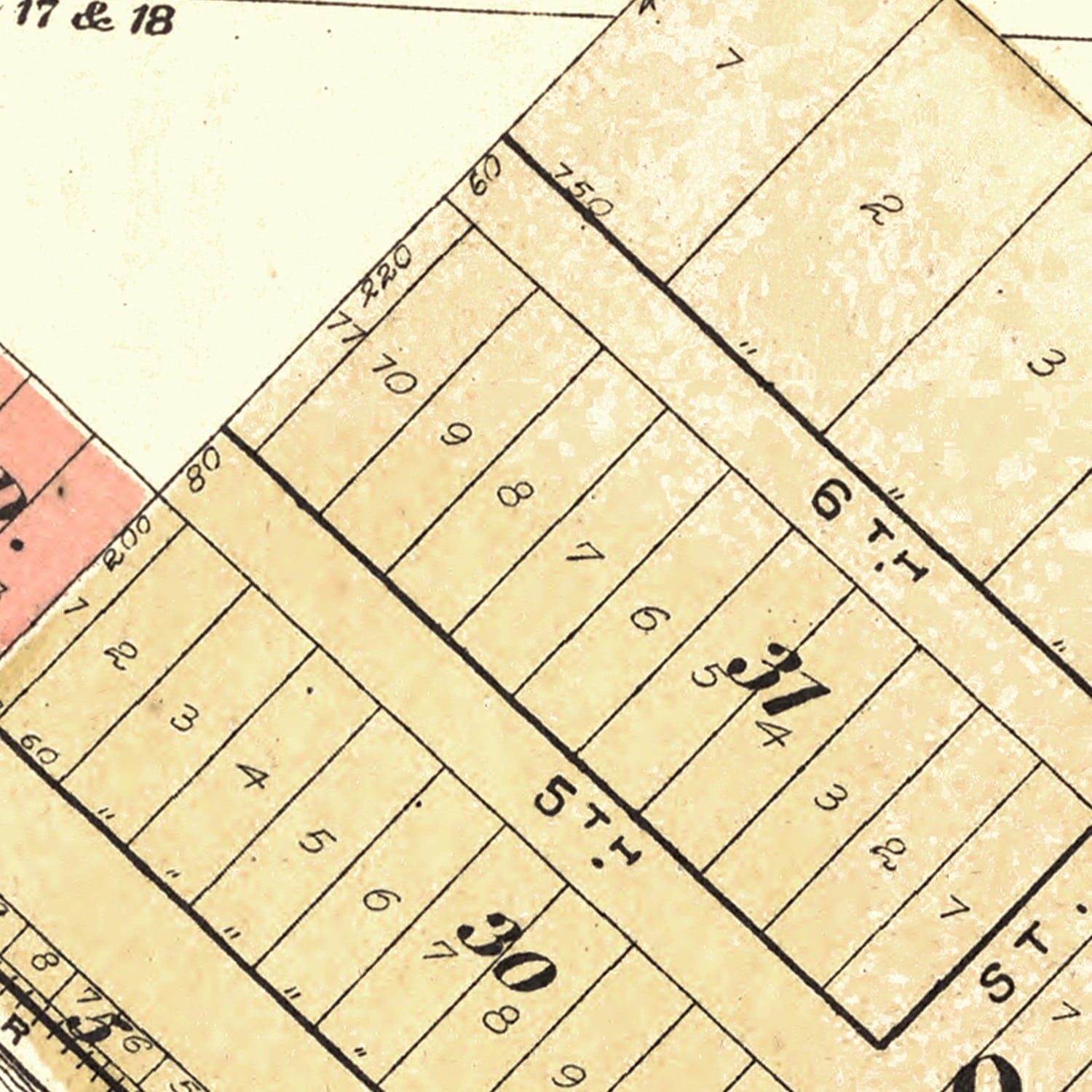 Vintage Map of Rockport, Illinois 1895