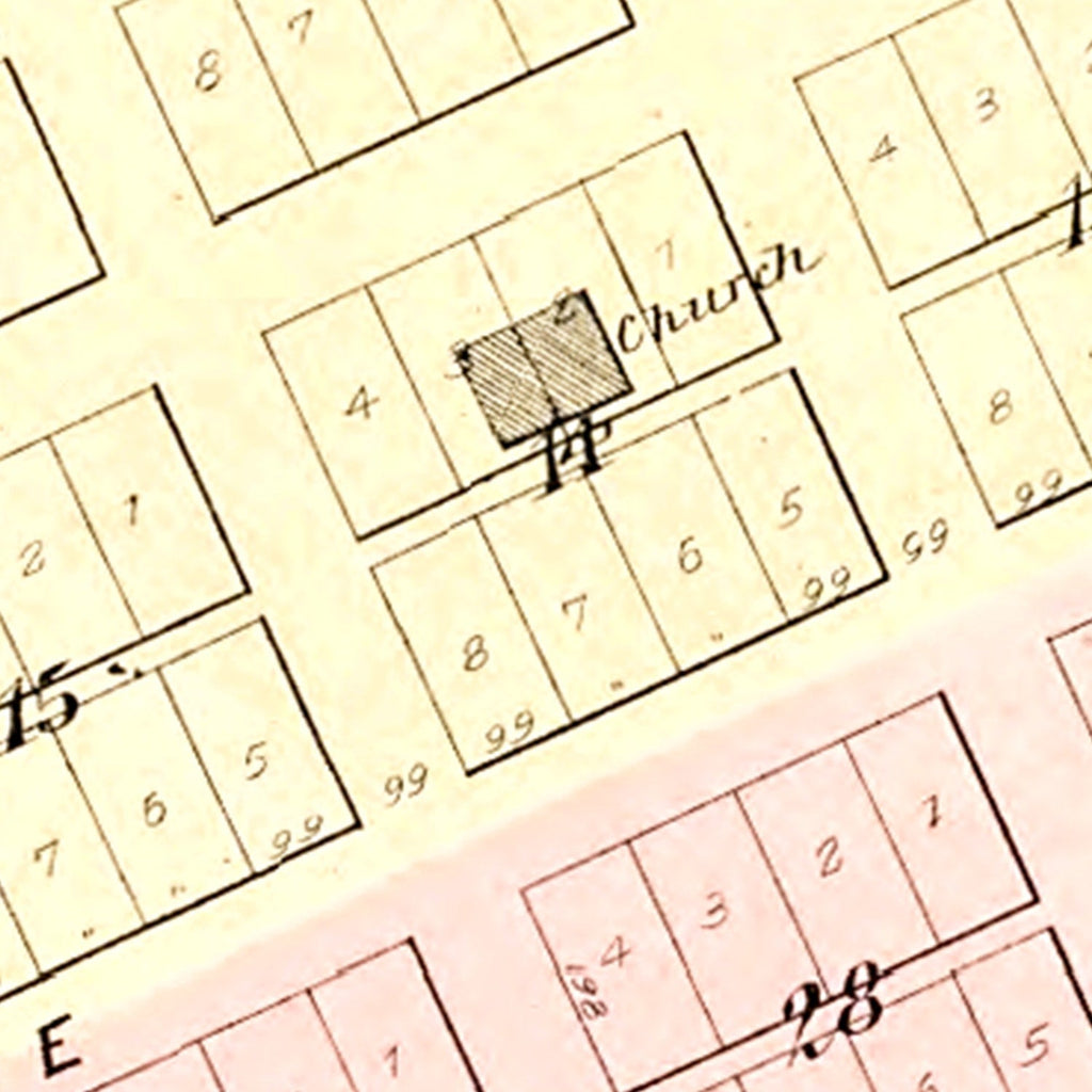 Vintage Map of Dexter, Michigan 1895