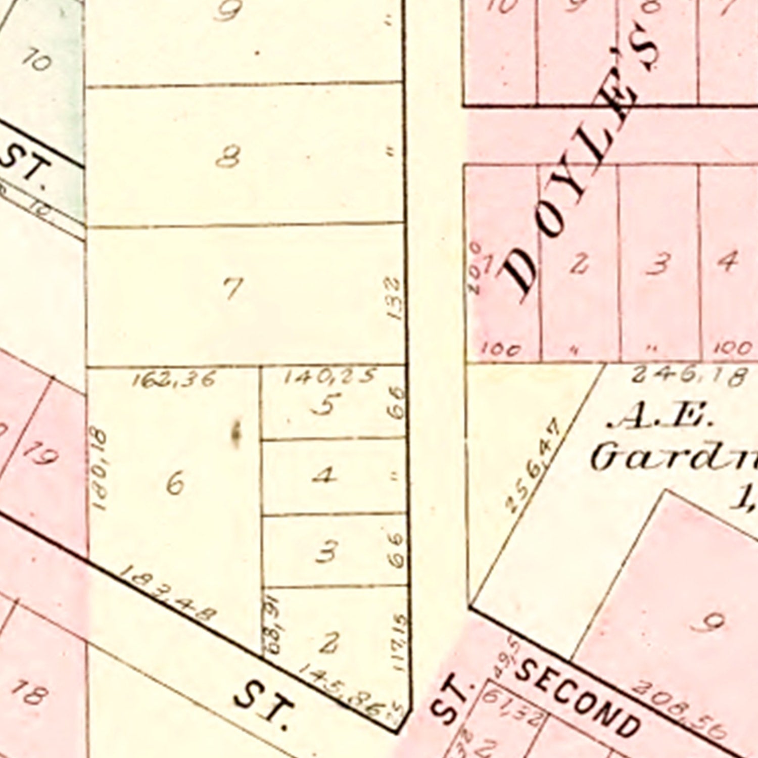 Vintage Map of Milan, Michigan 1895