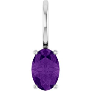 Continuum Sterling Silver 5x3 mm Oval Charm/Pendant Mounting – image 7