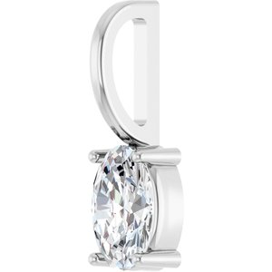 Continuum Sterling Silver 6x4 mm Oval Charm/Pendant Mounting – image 3