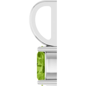 Sterling Silver 5x3 mm Natural Peridot Charm/Pendant – image 3