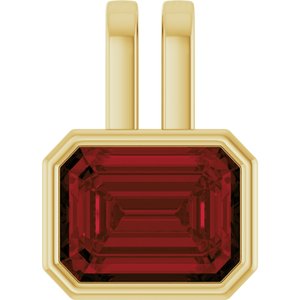 Bezel-Set Solitaire Pendant