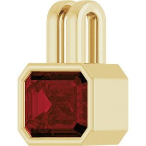 Bezel-Set Solitaire Pendant