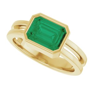 Bezel-Set Solitaire Ring
