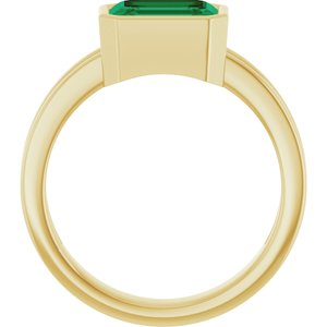 Bezel-Set Solitaire Ring