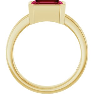 Bezel-Set Solitaire Ring