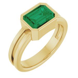 Bezel-Set Solitaire Ring