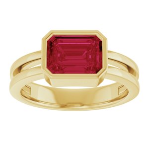 Bezel-Set Solitaire Ring