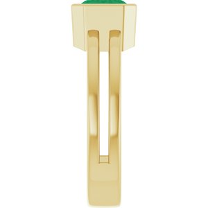 Bezel-Set Solitaire Ring