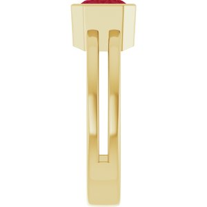 Bezel-Set Solitaire Ring