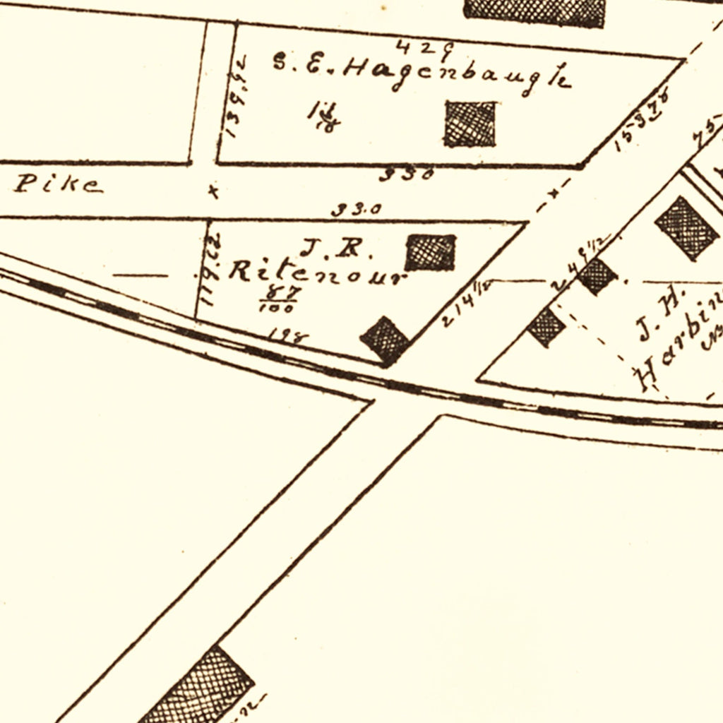 Vintage Map of Alpha, Ohio 1896