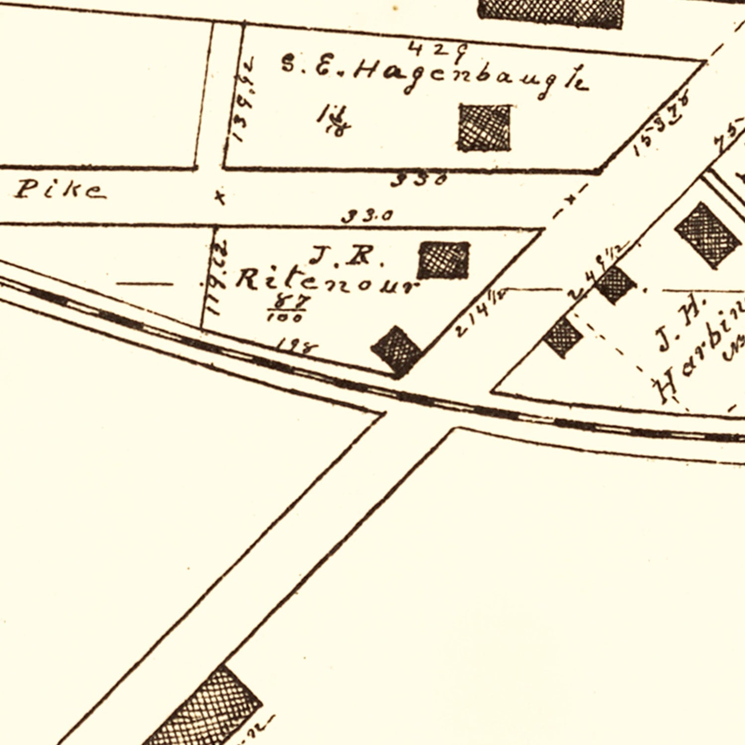 Vintage Map of Alpha, Ohio 1896