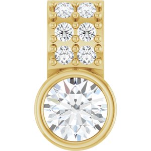 14K Yellow Gold 1/4 CTW Lab-Grown Diamond Pendant