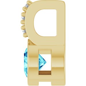 Accented Bezel-Set Pendant