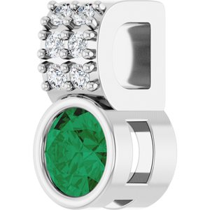 Accented Bezel-Set Pendant