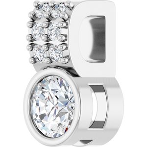 Accented Bezel-Set Pendant