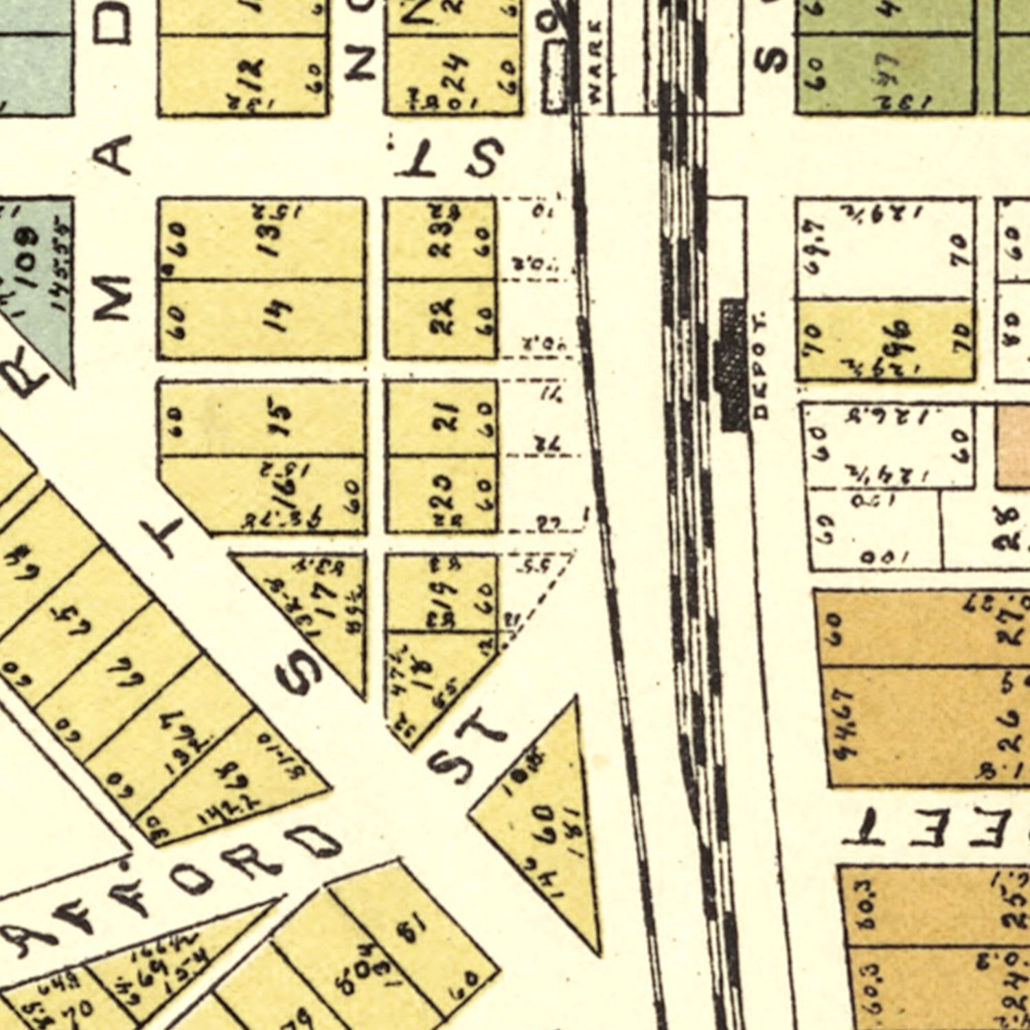 Vintage Map of Osborn, Ohio 1896