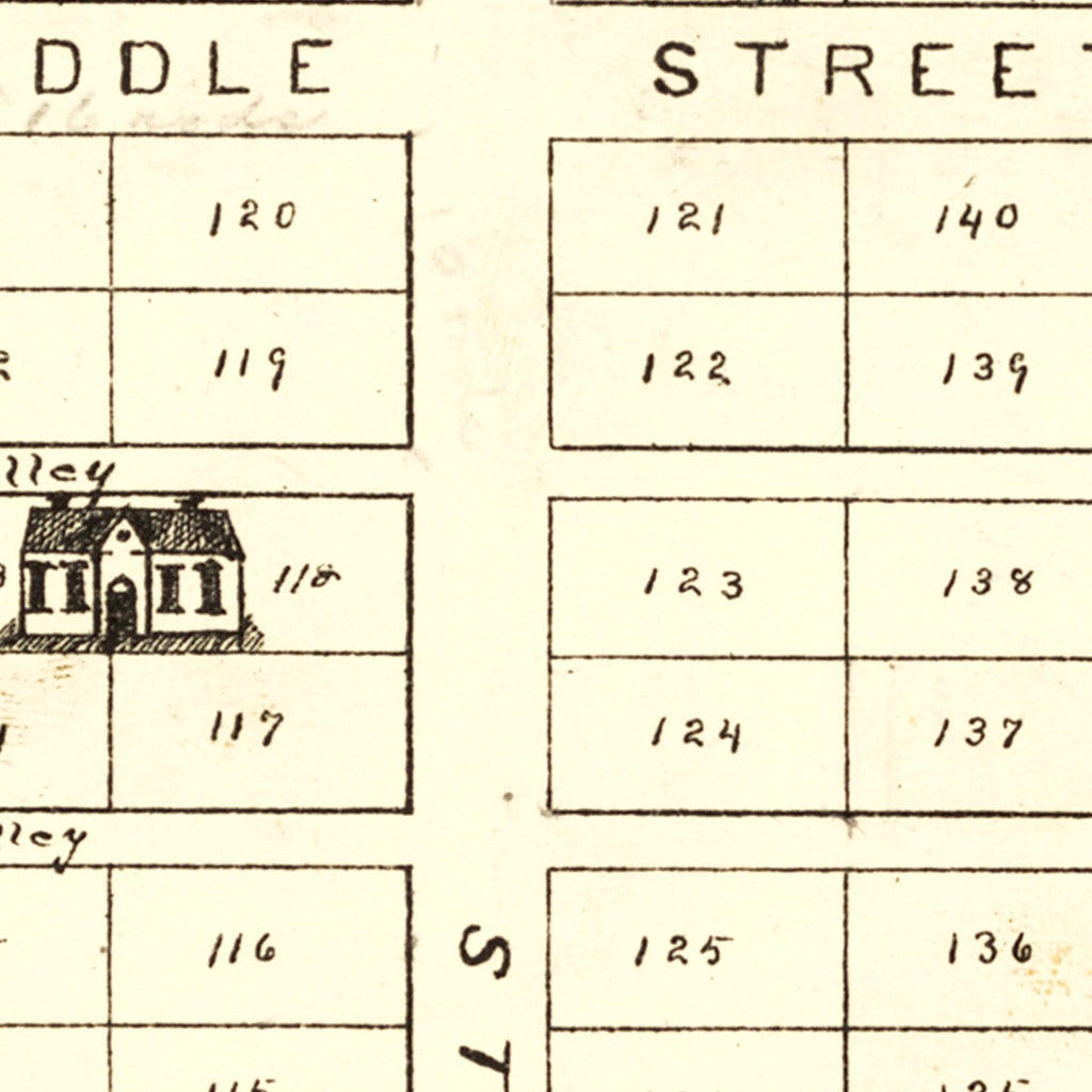Vintage Map of Fairfield, Ohio 1896