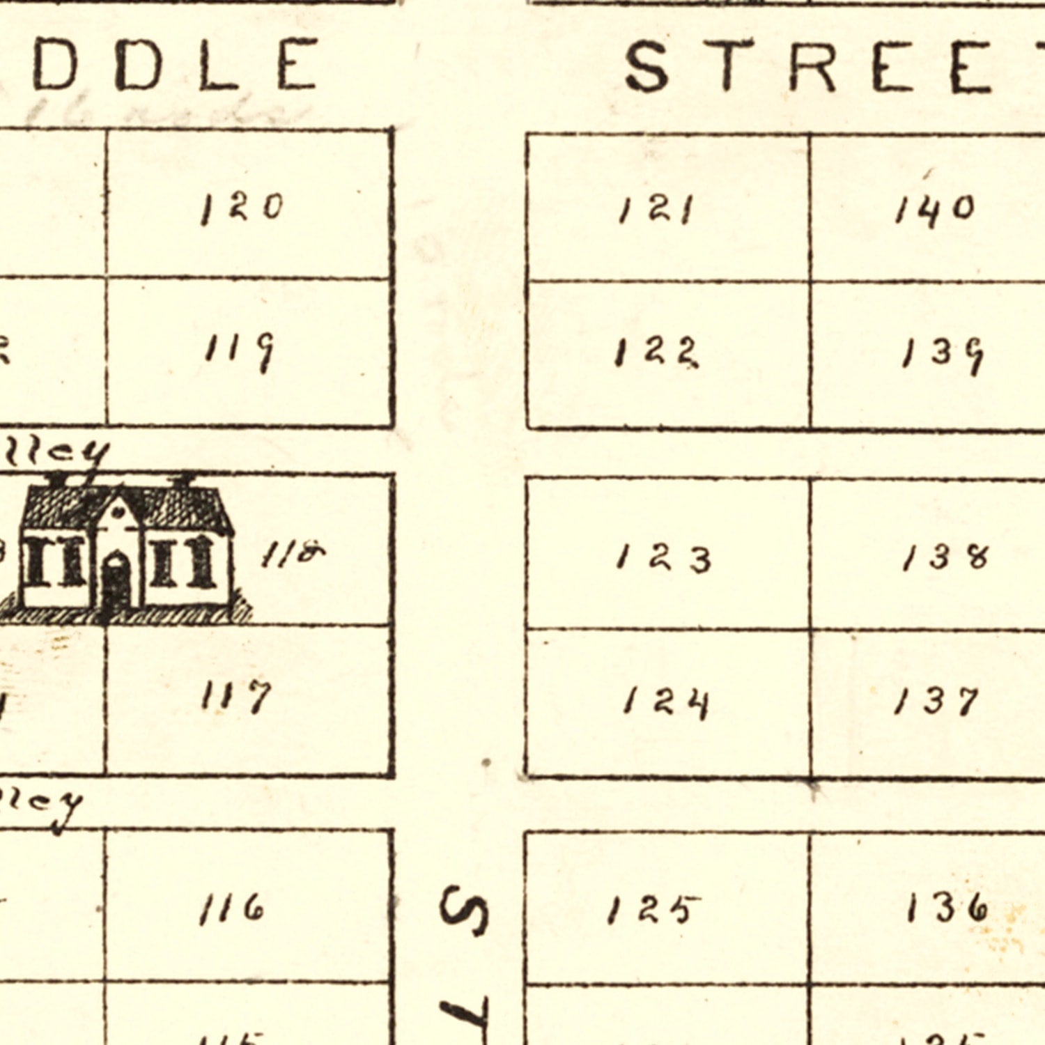 Vintage Map of Fairfield, Ohio 1896